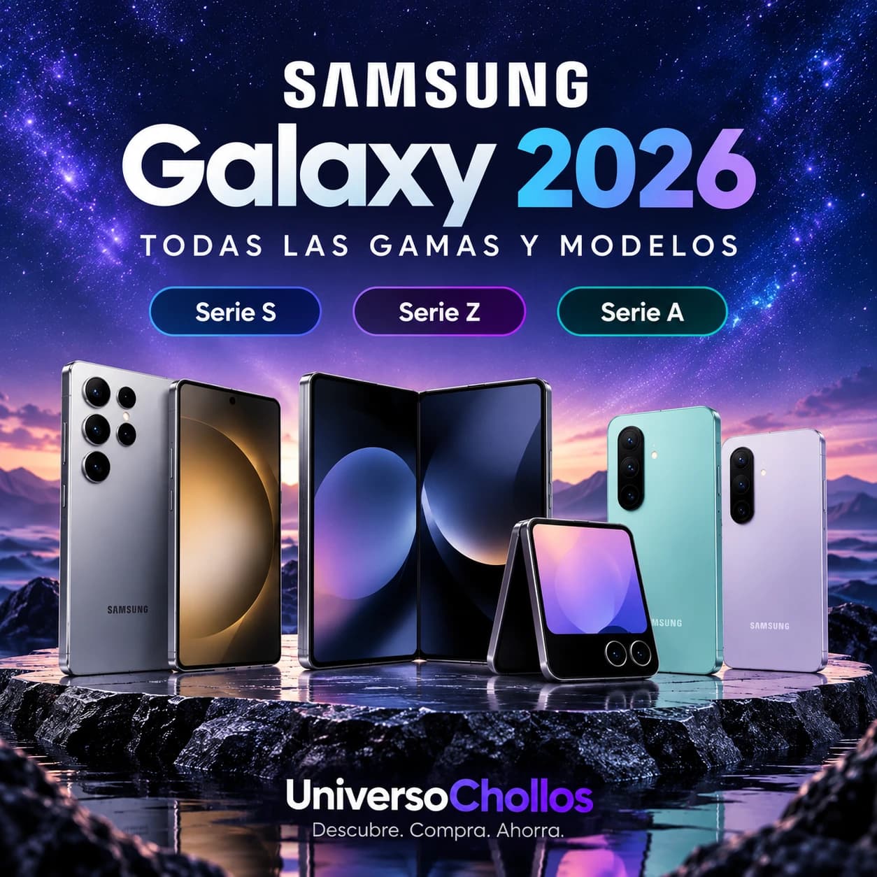 Samsung Galaxy 2026: todas las gamas y modelos