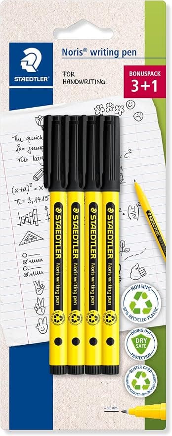 Paquete de 4 bolígrafos para escritura STAEDTLER